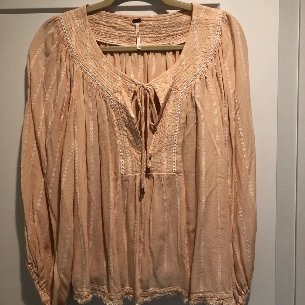 Free People Wrapped in Rhythm Tie Top
